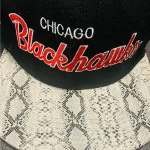 RARE AF! DON C PYTHON MITCHELL NESS CHICAGO BLACKHAWKS HAT KANYE/BIG  SEAN